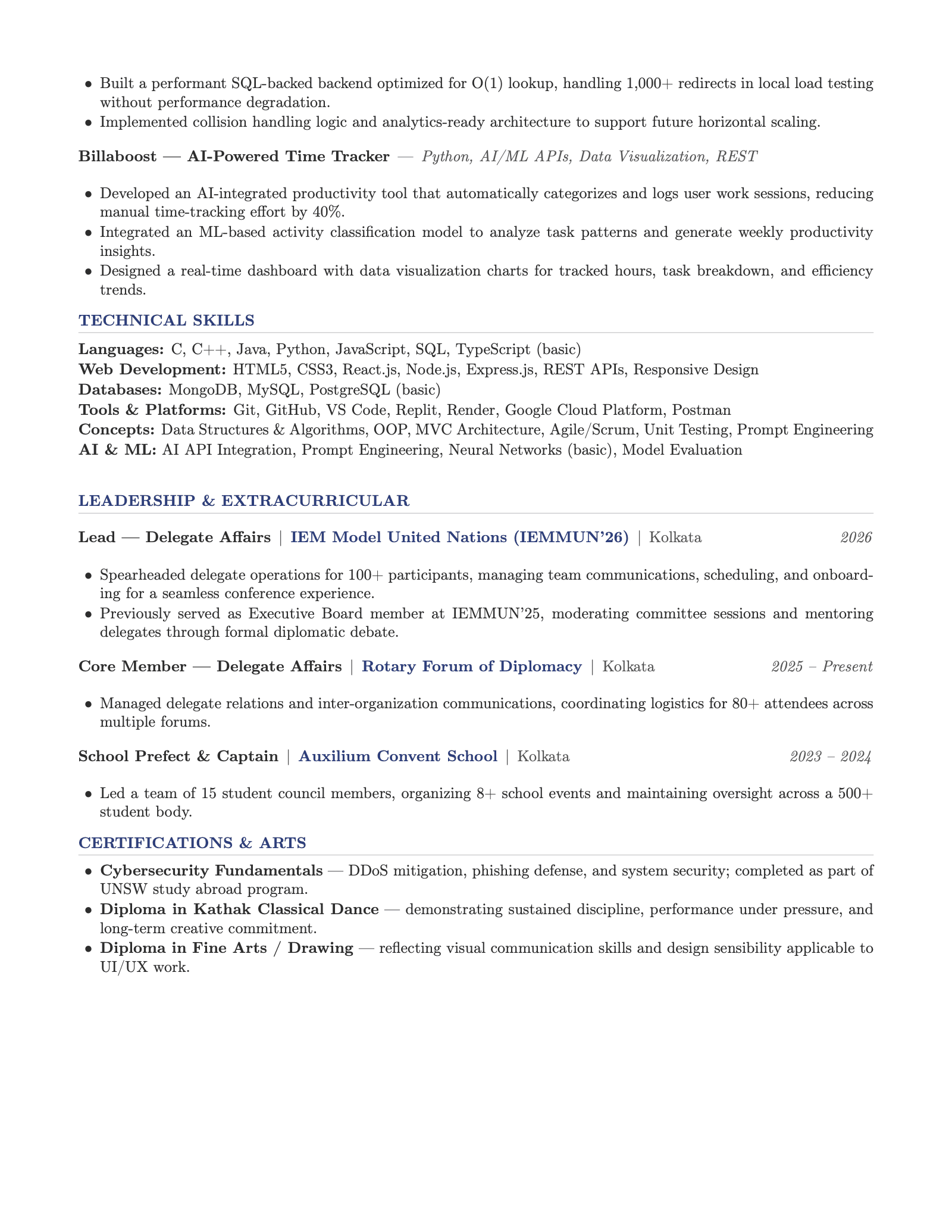 Adrija Chatterjee's original CV, page 2 of 2. Open the PDF for selectable text.